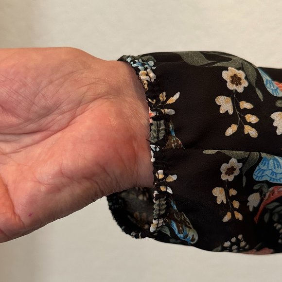 DIVIDE BY ZERO Flowy Boho Peasant Top - 3X - Picture 3 of 10